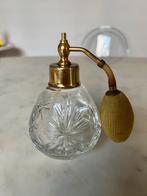 Vintage Kristallen Parfumflesje met Verstuiver, Antiek en Kunst, Antiek | Glas en Kristal, Ophalen of Verzenden