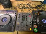 Pioneer DJ Set: CDJ-1000 MK2, DJM-400 & Reloop Monitoren, Muziek en Instrumenten, Dj-sets en Draaitafels, Ophalen, Gebruikt, Dj-set