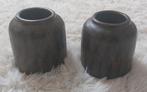 2 Leuke Bruine Sierpotjes van PTMD collection, Huis en Inrichting, Woonaccessoires | Vazen, Overige kleuren, Aardewerk of Porselein