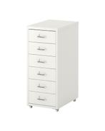 Helmer ladeblok op wielen - wit, Huis en Inrichting, Kasten | Ladekasten, Ophalen, Minder dan 50 cm, Gebruikt, 5 laden of meer