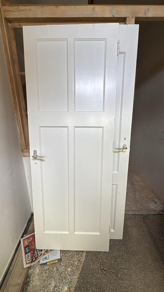 GEZOCHT Massief Houten Binnendeuren met vlakverdeling foto, Doe-het-zelf en Verbouw, Deuren en Horren, Gebruikt, Binnendeur, 200 tot 215 cm