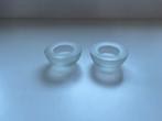 Iittala Ballo van melkglas (2stuks), Huis en Inrichting, Overige materialen, Gebruikt, Ophalen of Verzenden, Kandelaar