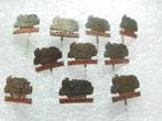 10 treinen speldjes MARKLIN locomotief, Ophalen of Verzenden, Gebruikt, Transport