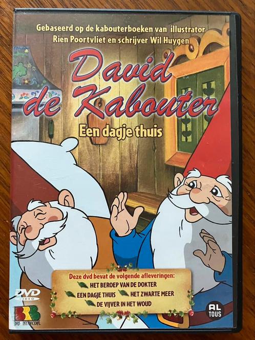 David de kabouter, een dagje thuis. Dvd., Cd's en Dvd's, Dvd's | Tekenfilms en Animatie, Zo goed als nieuw, Tekenfilm, Alle leeftijden