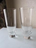 Vijf Friedrich Kristall glazen - kelk op geslepen voet, Antiek en Kunst, Antiek | Glas en Kristal, Verzenden