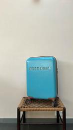 Suitsuit koffer handbagage blauw, Gebruikt, 50 tot 60 cm, Hard kunststof, Ophalen of Verzenden