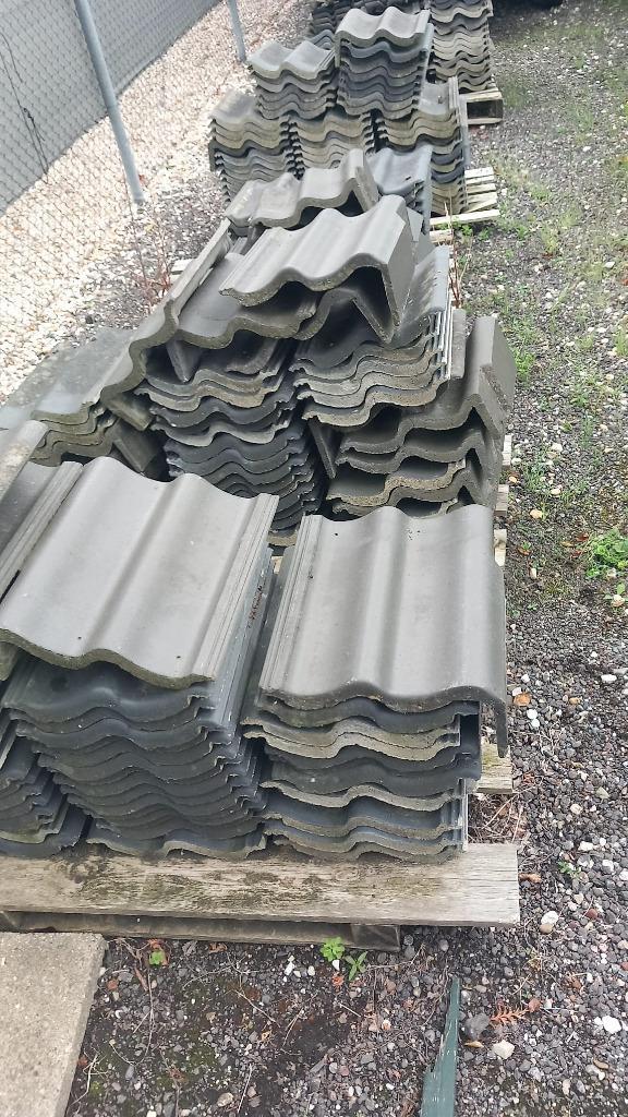 uni modulair lafarge dakpannen, Doe-het-zelf en Verbouw, Dakpannen en Dakbedekking, Gebruikt, Dakpannen, Steen of Klei, Grijs