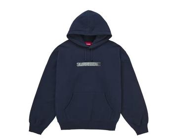 Supreme x Swarovski Motion Logo Navy XL beschikbaar voor biedingen