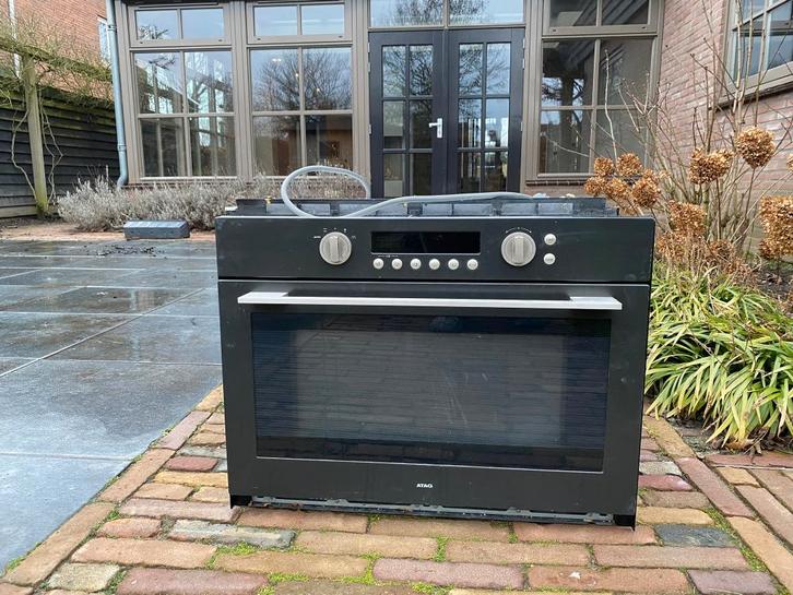 Inbouw ATAG oven/magnetron, Witgoed en Apparatuur, Magnetrons, Gebruikt, Inbouw, Combimagnetron, 45 tot 60 cm, Oven, Ophalen