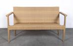 terrasbank Wicker Satelliet 140cm (13stuks), Ophalen of Verzenden, Gebruikt, Wicker