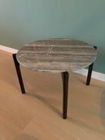 Travertin Salontafel - 60cm Diameter, Huis en Inrichting, Tafels | Salontafels, 100 tot 150 cm, Rond, Nieuw, Natuurlijk