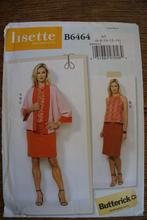 Butterick kledingpatroon voor rok, top en jack, Hobby en Vrije tijd, Kledingpatronen, Overige merken, Overige typen, Vrouw, Nieuw