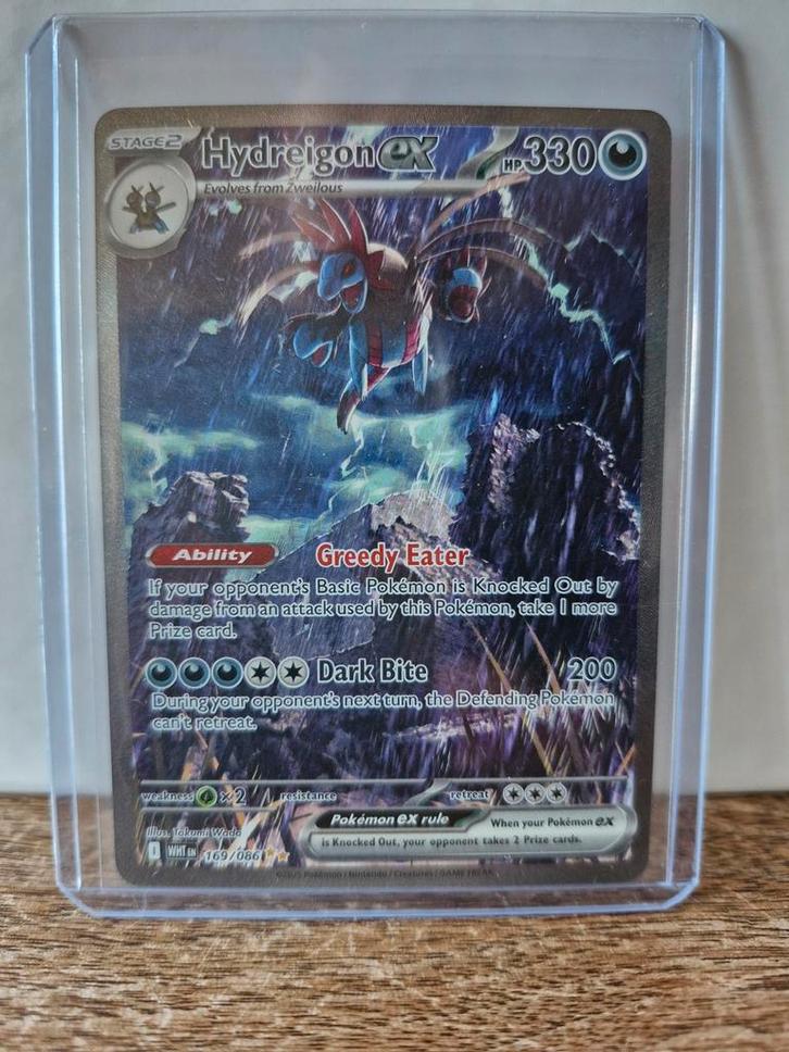 Hydreigon ex 169 White Flare Pokémon kaart, Hobby en Vrije tijd, Verzamelkaartspellen | Pokémon, Zo goed als nieuw, Ophalen