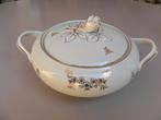 Dekschaal met een prachtige roos als knop op het deksel, Antiek en Kunst, Antiek | Servies los, Ophalen of Verzenden