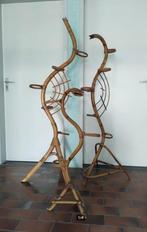 3 mooie rotan plantenslangen, jaren 50/60, ook los te koop., Ophalen, Gebruikt