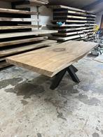 Boomstamtafel 240 x 90 x 8cm, Huis en Inrichting, Tafels | Eettafels, Overige materialen, Drempt@ars-longa.nl, Zomerweg 29b, Rechthoekig