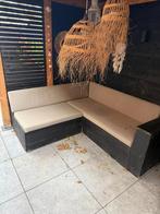 Steigerhouten Hoekbank - Robuust & Stijlvol!, Tuin en Terras, Tuinsets en Loungesets, 4 zitplaatsen, Gebruikt, Steigerhout, Ophalen of Verzenden