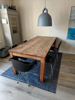 Houten Eettafel - 220x100cm, Ophalen, Gebruikt, 100 tot 150 cm, 200 cm of meer
