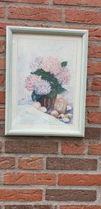 schilderij prent bloemen en schelpen, Huis en Inrichting, Ophalen of Verzenden