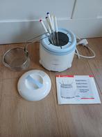 Schattige Fondue-friteuse pan 1L met accessoires, Ophalen of Verzenden, Gebruikt, Elektrisch, Fondueset