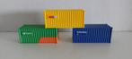 Bam, Strukton en VolkerRail 20 ft. Containers *Nieuw* (07), Hobby en Vrije tijd, Modeltreinen | H0, Overige merken, Gelijkstroom of Wisselstroom