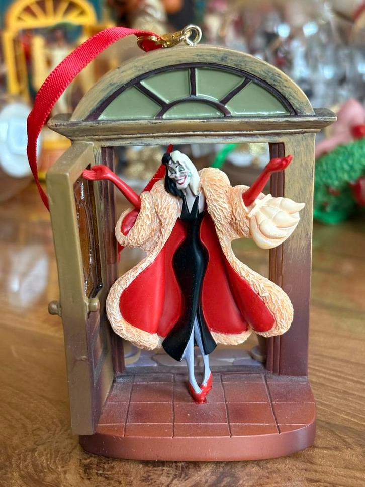 Disney Cruella de Vil Kerst Ornament, Verzamelen, Disney, Zo goed als nieuw, Ophalen of Verzenden