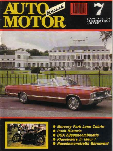 AMK 7 1991 : Mercury Park Lane Convertible - BSA - Puch, Boeken, Auto's | Folders en Tijdschriften, Gelezen, Algemeen, Ophalen of Verzenden