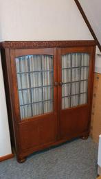 Antiek Boekenkastje met Glas in Lood ramen., Antiek en Kunst, Ophalen