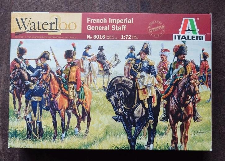 Italeri
6016

French Imperial General Staff 1/72 figuren, Hobby en Vrije tijd, Modelbouw | Figuren en Diorama's, Gebruikt, Figuur of Figuren