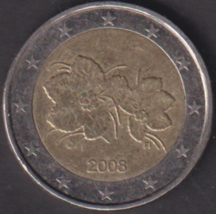 2 € munt Finland 2008  ADV. no.1 S., Postzegels en Munten, Munten | Europa | Euromunten, Losse munt, 2 euro, Finland, Verzenden