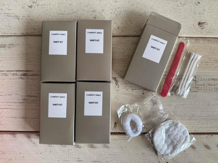 6 vanity kits COMFORT ZONE, Huis en Inrichting, Badkamer | Badtextiel en Accessoires, Nieuw, Overige typen, Ophalen of Verzenden