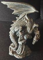 Draak met Tovenaar Figuur, Ophalen of Verzenden