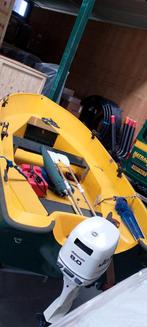 Visboot met Johnson 8.0 Buitenboordmotor, Watersport en Boten, Gebruikt, 5 tot 10 pk, Elektrische start, Ophalen of Verzenden