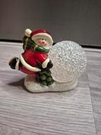 Kerst Kandelaar Sneeuwman, Huis en Inrichting, Woonaccessoires | Kandelaars en Kaarsen, Gebruikt, Rood, Ophalen of Verzenden, Kandelaar