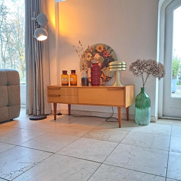 Vintage Dressoir -  Wandkast -  60's - Stijlvol en Uniek!, Huis en Inrichting, Kasten | Dressoirs, Gebruikt, 100 tot 150 cm, 25 tot 50 cm