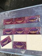 70 stuks Antieke randtegels roodbruin, 15x7,5 cm, guirlande, Ophalen