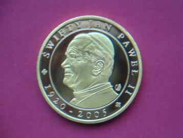 Penning UNC Paus Johannes Paulus II Krakau Polen.  beschikbaar voor biedingen