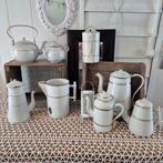 wit emaille met gouden bies 1 koop, Ophalen