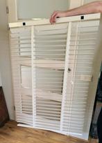 Houten jaloezie wit, Huis en Inrichting, Stoffering | Gordijnen en Lamellen, Gebruikt, Wit, 150 tot 200 cm, 50 tot 100 cm