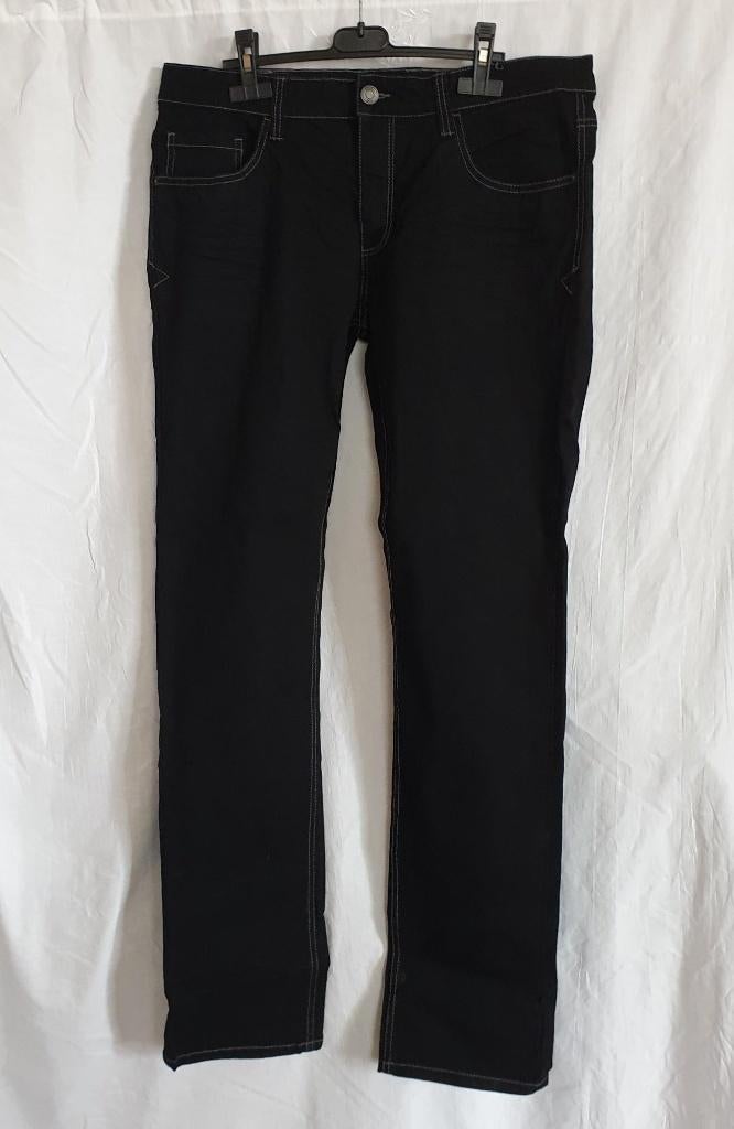 Zwarte spijkerbroek Slim Fit, W 36 L 34 Checker Denim, W36 - W38 (confectie 52/54), ., Zwart, Ophalen of Verzenden