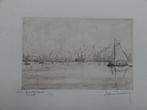 Jean Donnay, Amsterdam le port, ets op gevergeerd papier, Verzenden