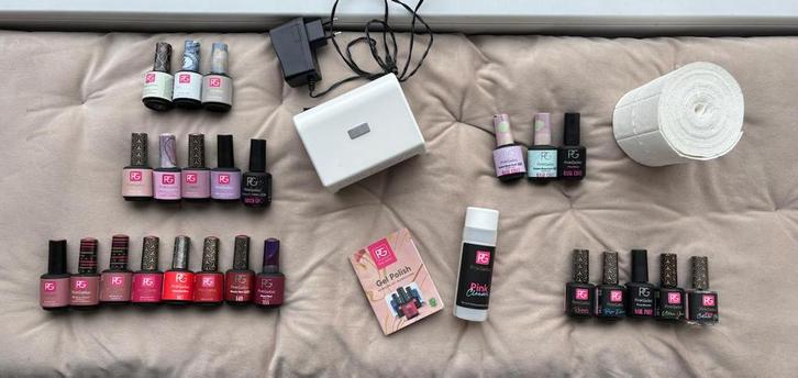 Nagellakset van Pink Gellac, Sieraden, Tassen en Uiterlijk, Uiterlijk | Cosmetica en Make-up, Zo goed als nieuw, Handen en Nagels