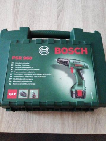 bosch accu schroefmacine PSR 960 in Koffer+ accu en lader  beschikbaar voor biedingen
