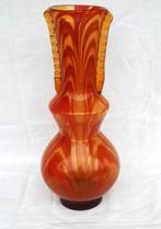 Grote vintage Poolse glazen vaas, Laura Glassworks Tarnow (7, Ophalen, Overige kleuren, Minder dan 50 cm, Glas