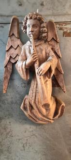 Antieke houten engel houtsnijwerk, Antiek en Kunst, Ophalen