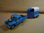 Land Rover 109" WB met Rice Horse Trailer Corgi Toys set 15, Corgi, Gebruikt, Ophalen of Verzenden, Auto