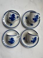 4 prachtige Mosa Maastricht kop en schotels – Blauwe Bloemen, Ophalen of Verzenden