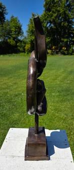 HERTENKOP VERSTRENGELD / bronzen beeld, Dierenbeeld, Nieuw, Info@huisentuindecoratiemarie.nl, Huis en tuin decoratie marie