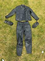 Dames leren motorjas en broek, Ophalen of Verzenden, Zo goed als nieuw, Regenjas