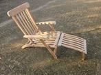 Teak ligstoel, Tuin en Terras, Ophalen, Zo goed als nieuw, Teakhout, Verstelbaar